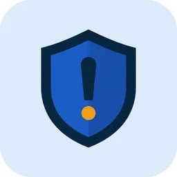 Warning shield icon for confirming CFD risk controls