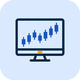 Trading monitor icon for matching a CFD trading platform