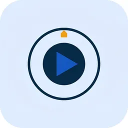 Play button icon for testing a CFD demo account