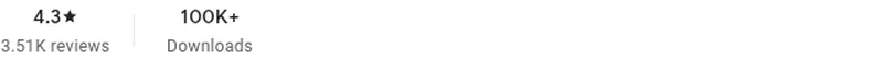 Google Play listing for Equiti Trader showing 4.3 out of 5 from 3.51K reviews, captured August 2026